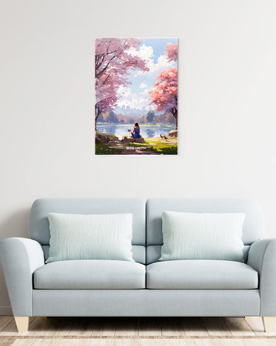Tranquil Tales by the Stream [BREATHE] Metal-Poster
