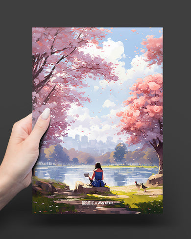 Tranquil Tales by the Stream [BREATHE] Metal-Poster