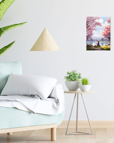 Tranquil Tales by the Stream [BREATHE] Metal-Poster