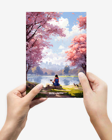 Tranquil Tales by the Stream [BREATHE] Metal-Poster