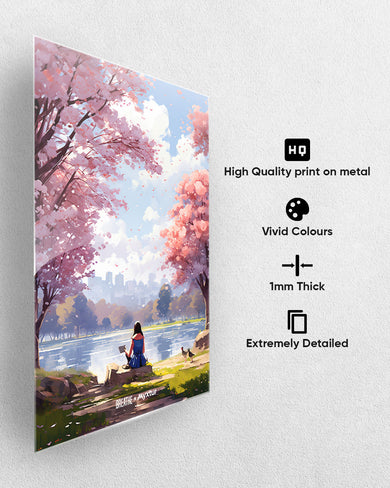 Tranquil Tales by the Stream [BREATHE] Metal-Poster