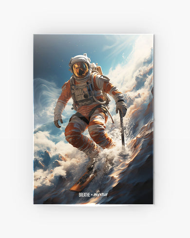 Cosmic Skiing Adventure [BREATHE] Metal-Poster