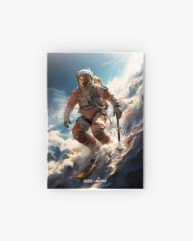 Cosmic Skiing Adventure [BREATHE] Metal-Poster