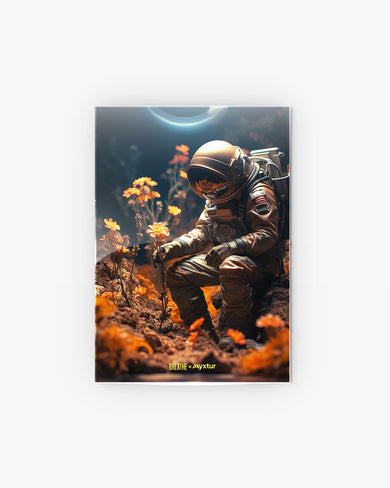 Space Garden Blossoms [BREATHE] Metal-Poster