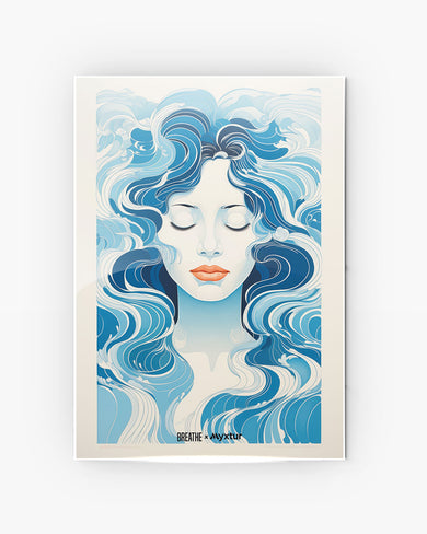 Elegance in Watercolor [BREATHE] Metal-Poster