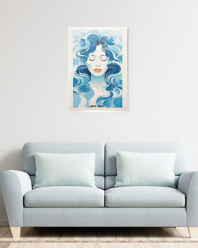 Elegance in Watercolor [BREATHE] Metal-Poster