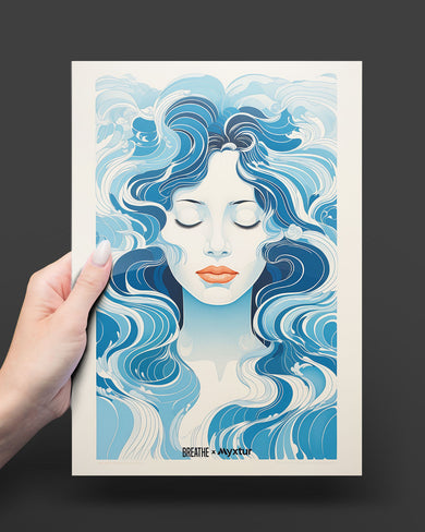 Elegance in Watercolor [BREATHE] Metal-Poster