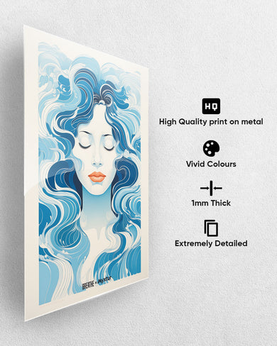 Elegance in Watercolor [BREATHE] Metal-Poster