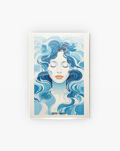 Elegance in Watercolor [BREATHE] Metal-Poster
