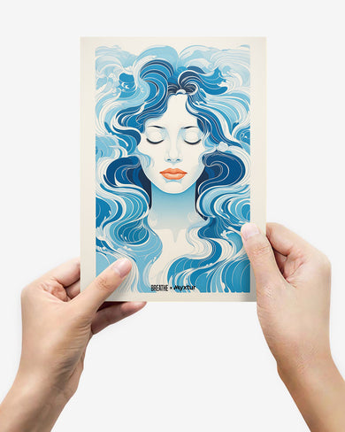 Elegance in Watercolor [BREATHE] Metal-Poster