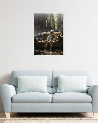 Space Couch Seclusion [BREATHE] Metal-Poster
