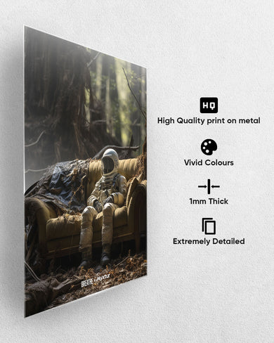 Space Couch Seclusion [BREATHE] Metal-Poster