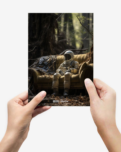 Space Couch Seclusion [BREATHE] Metal-Poster