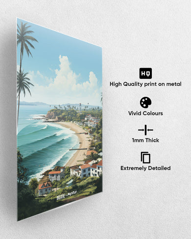 Goan Coastal Vista [BREATHE] Metal-Poster