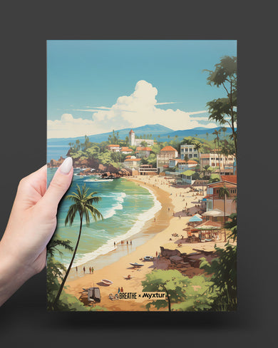 Coastal Bliss in Goa [BREATHE] Metal-Poster