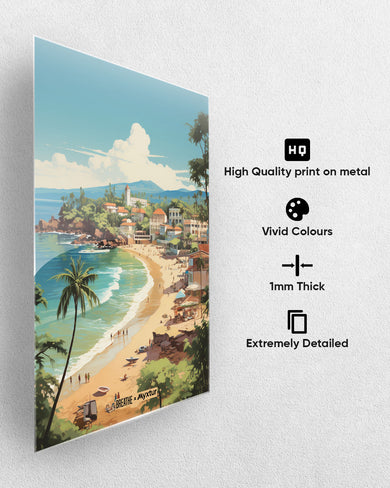 Coastal Bliss in Goa [BREATHE] Metal-Poster