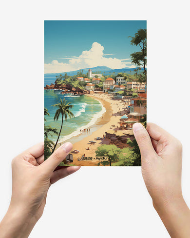 Coastal Bliss in Goa [BREATHE] Metal-Poster