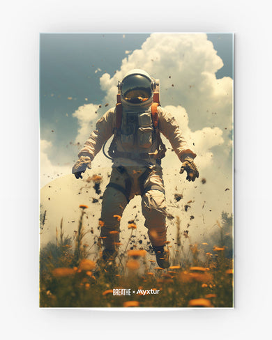 Space Leap [BREATHE] Metal-Poster