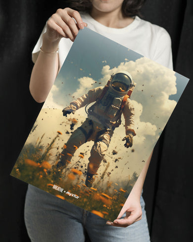 Space Leap [BREATHE] Metal-Poster