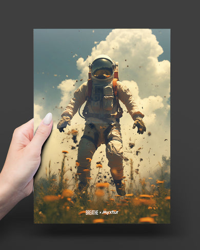 Space Leap [BREATHE] Metal-Poster