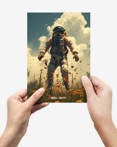Space Leap [BREATHE] Metal-Poster