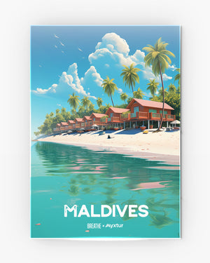 Maldives Elegance [BREATHE] Metal-Poster