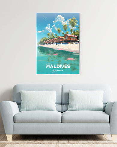 Maldives Elegance [BREATHE] Metal-Poster