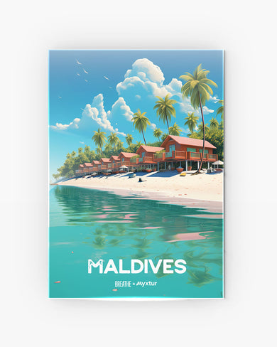 Maldives Elegance [BREATHE] Metal-Poster