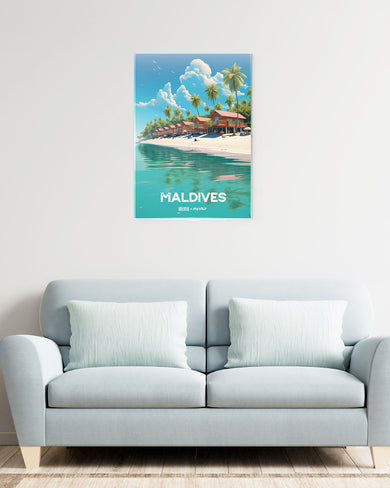 Maldives Elegance [BREATHE] Metal-Poster