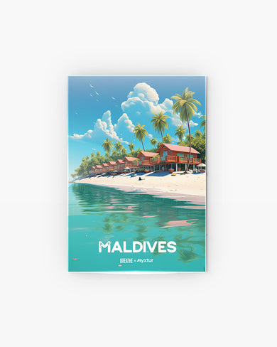 Maldives Elegance [BREATHE] Metal-Poster