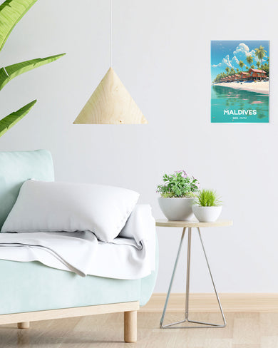 Maldives Elegance [BREATHE] Metal-Poster