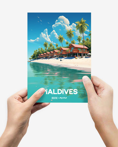 Maldives Elegance [BREATHE] Metal-Poster