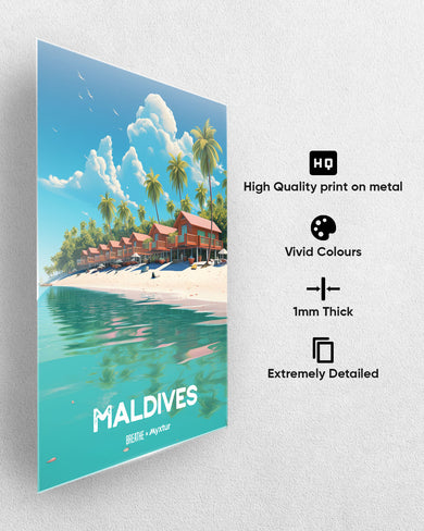 Maldives Elegance [BREATHE] Metal-Poster