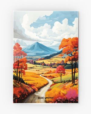 Scenic Alps in Soft Hues [BREATHE] Metal-Poster