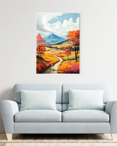 Scenic Alps in Soft Hues [BREATHE] Metal Poster