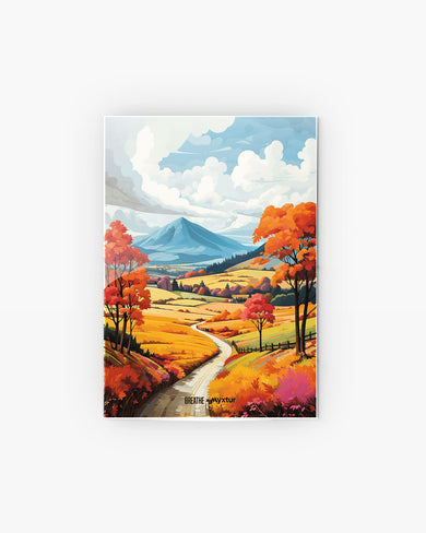 Scenic Alps in Soft Hues [BREATHE] Metal-Poster