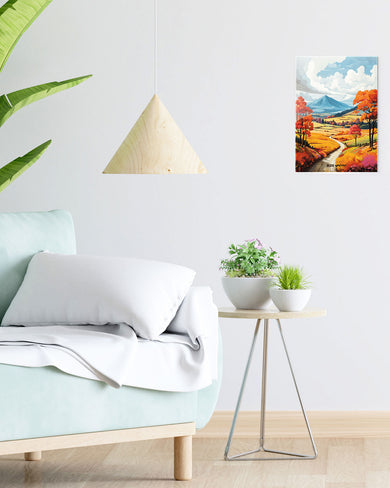 Scenic Alps in Soft Hues [BREATHE] Metal-Poster