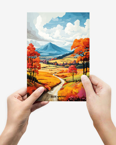 Scenic Alps in Soft Hues [BREATHE] Metal-Poster