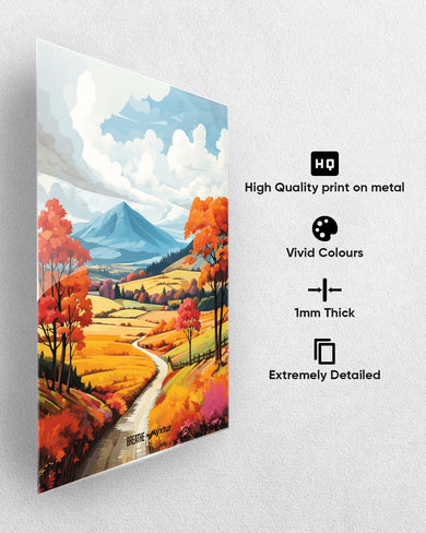 Scenic Alps in Soft Hues [BREATHE] Metal-Poster