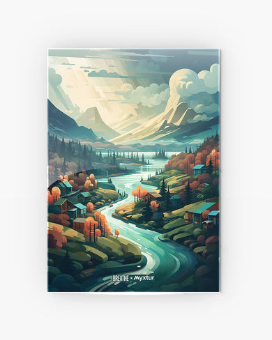 Alpine Mountain Charm [BREATHE] Metal-Poster