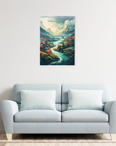 Alpine Mountain Charm [BREATHE] Metal-Poster