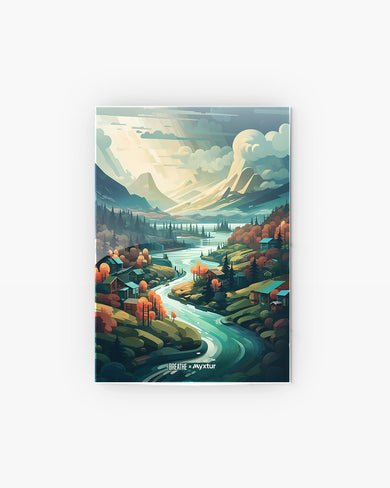 Alpine Mountain Charm [BREATHE] Metal-Poster