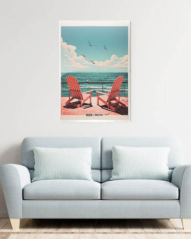 California Dreaming Chairs [BREATHE] Metal-Poster
