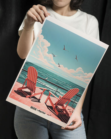 California Dreaming Chairs [BREATHE] Metal-Poster