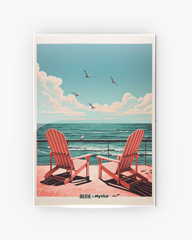 California Dreaming Chairs [BREATHE] Metal-Poster