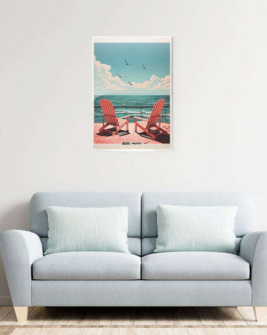 California Dreaming Chairs [BREATHE] Metal-Poster