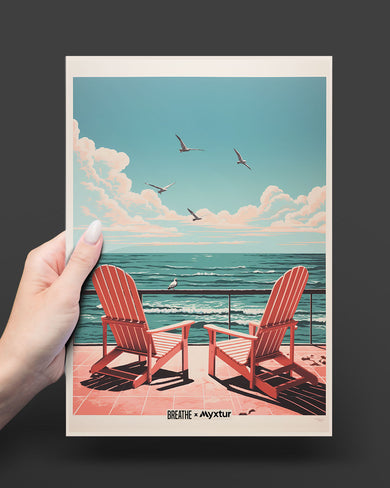California Dreaming Chairs [BREATHE] Metal-Poster