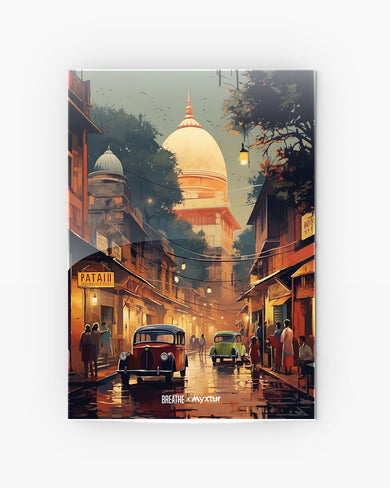 Historic Delhi Lanes [BREATHE] Metal-Poster