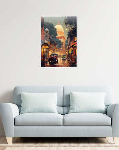 Historic Delhi Lanes [BREATHE] Metal-Poster