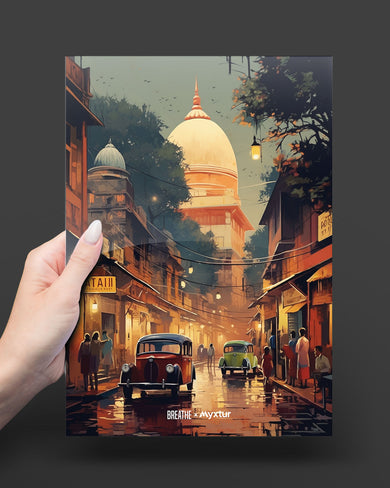Historic Delhi Lanes [BREATHE] Metal-Poster